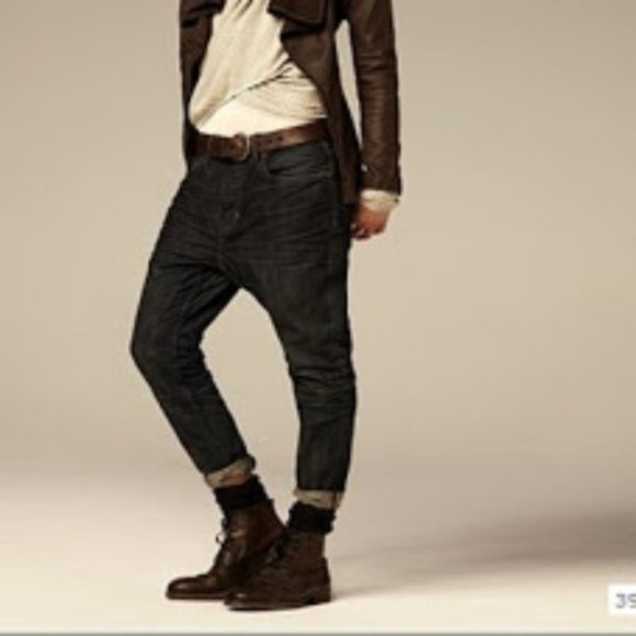 New All Saints Spitalfields Luger Cropper Runner twisted seam cropped denim jean - Picture 2 of 14